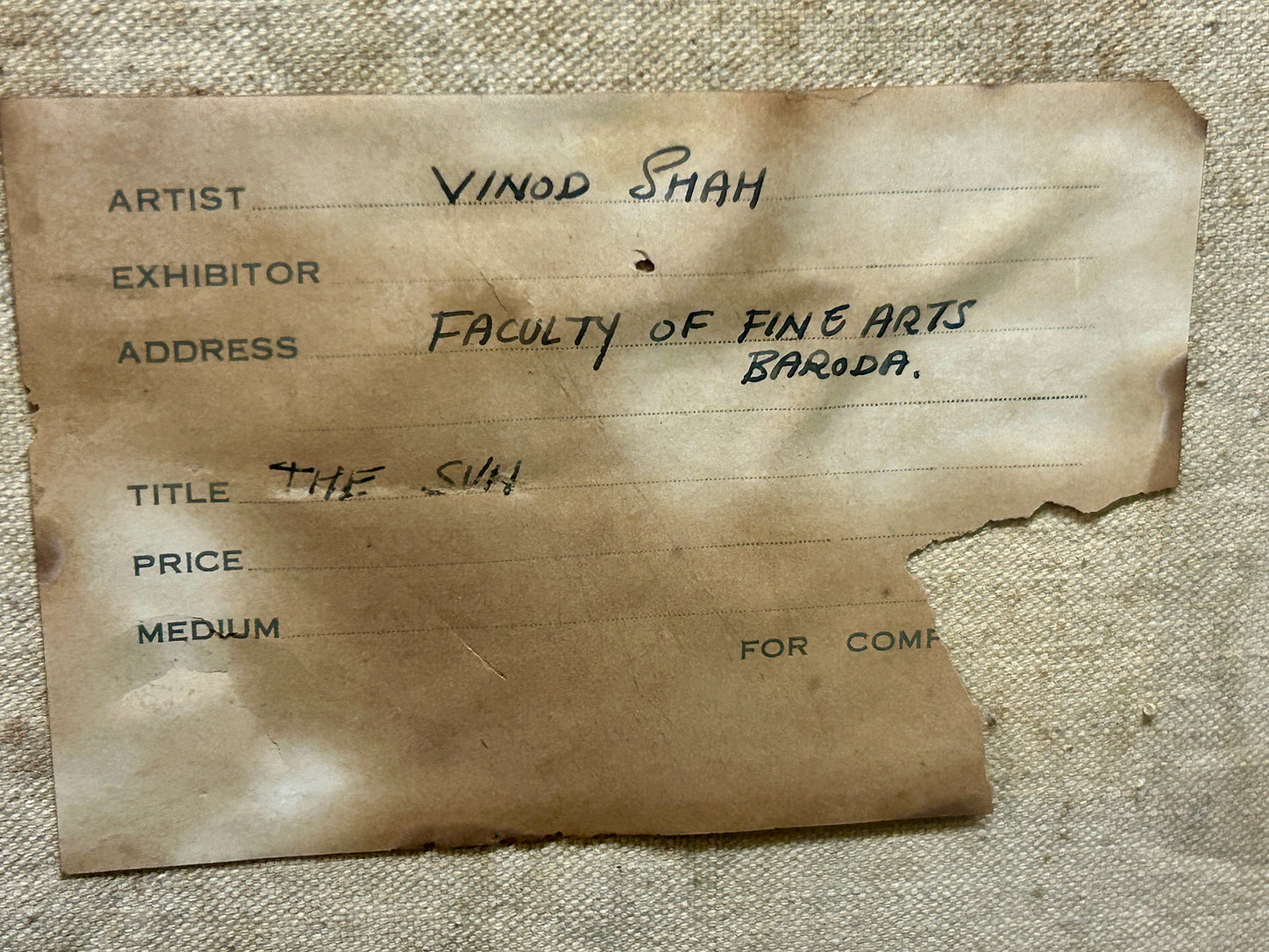 VINOD SHAH INDIA ARTIST PAINTING