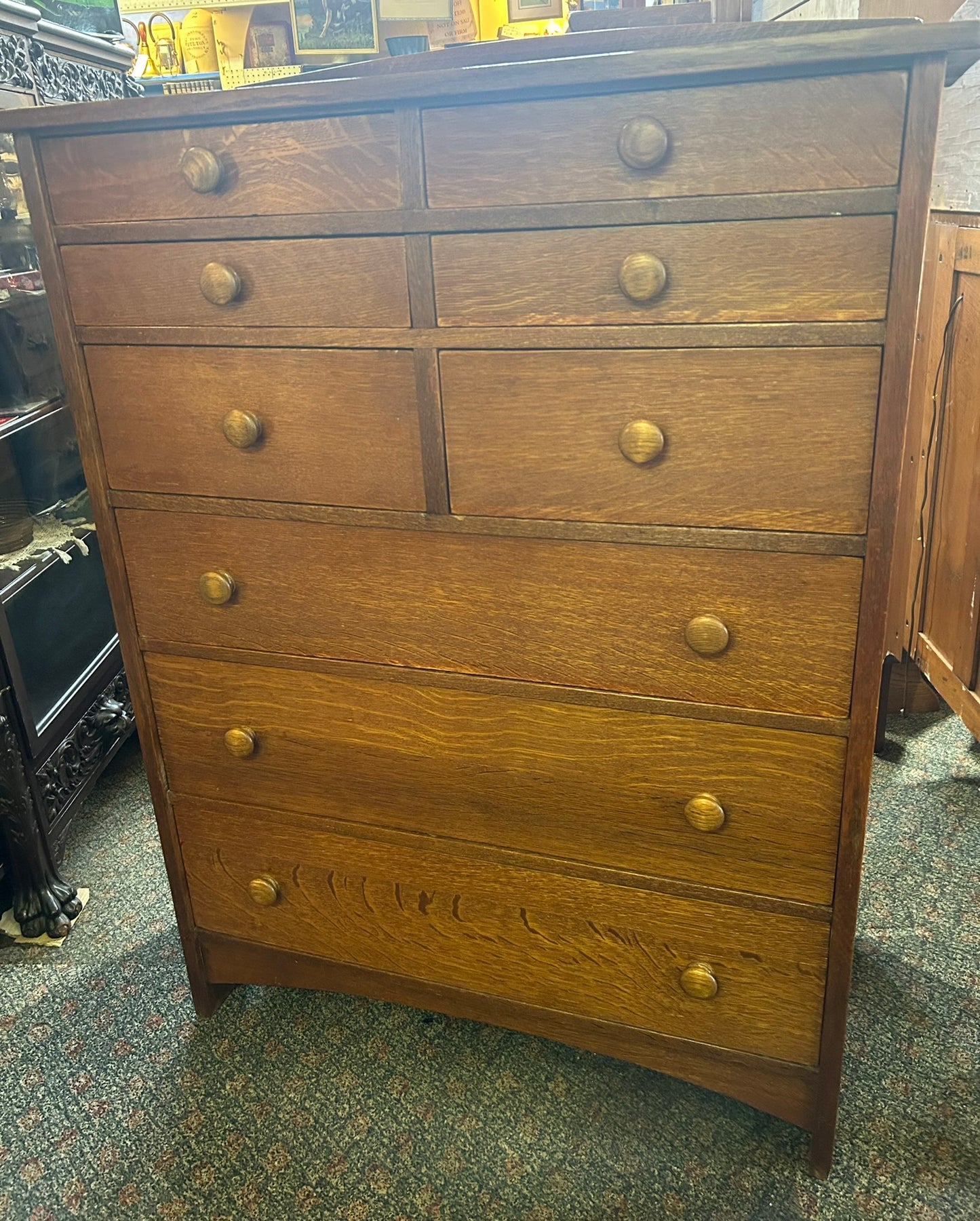 L & JG STICKLEY 9 DRAWER CHEST OF DRAWERS