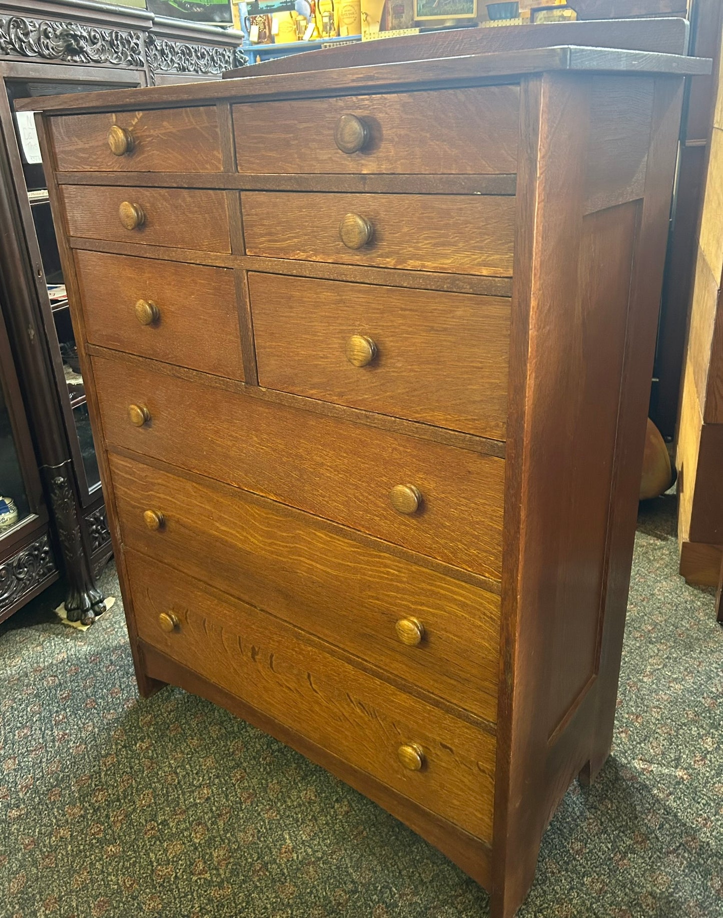 L & JG STICKLEY 9 DRAWER CHEST OF DRAWERS