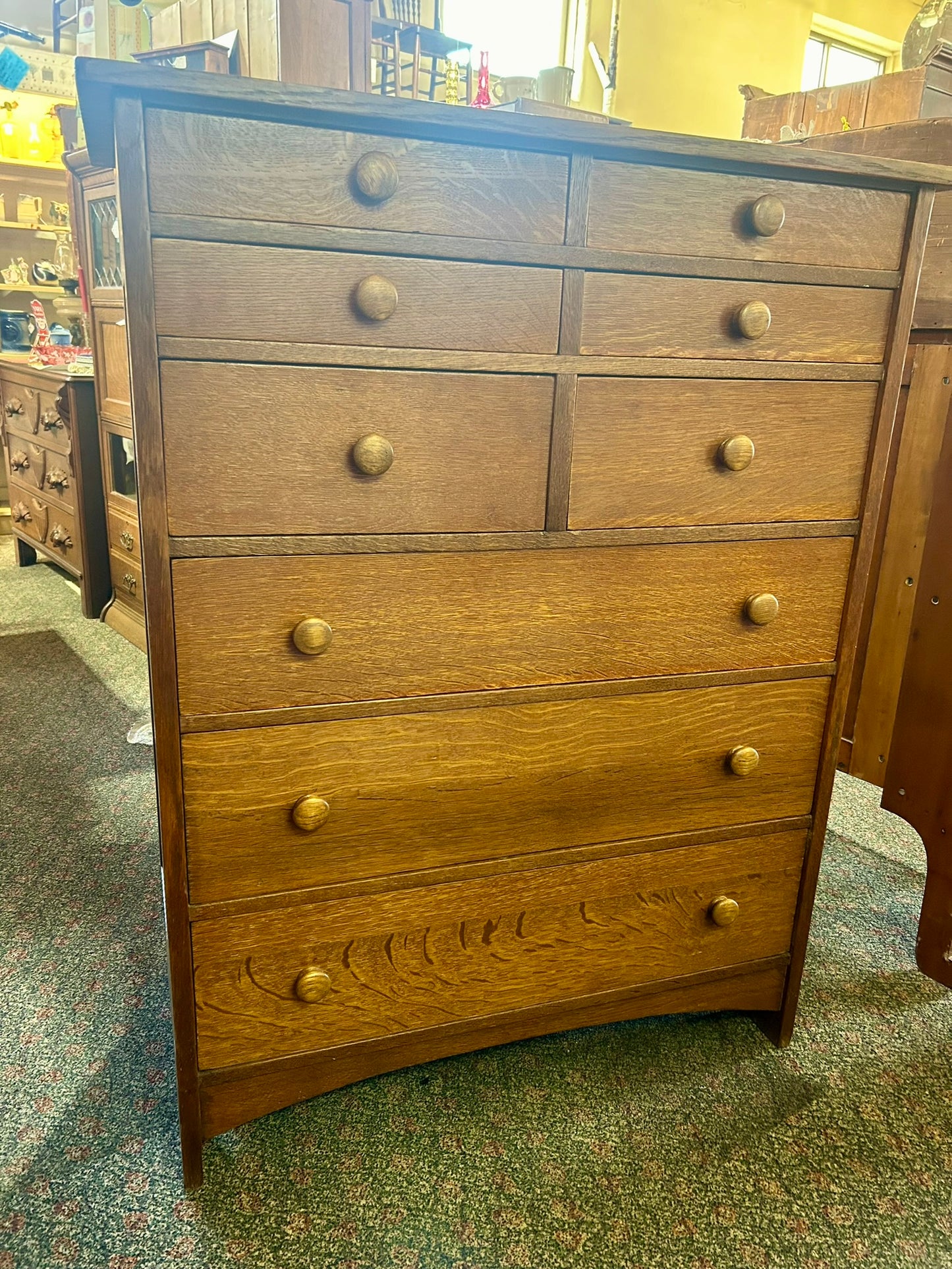 L & JG STICKLEY 9 DRAWER CHEST OF DRAWERS