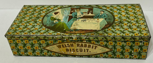 NATIONAL BISCUIT CO. WELSH RABBIT RARE BISCUITCO. TIN