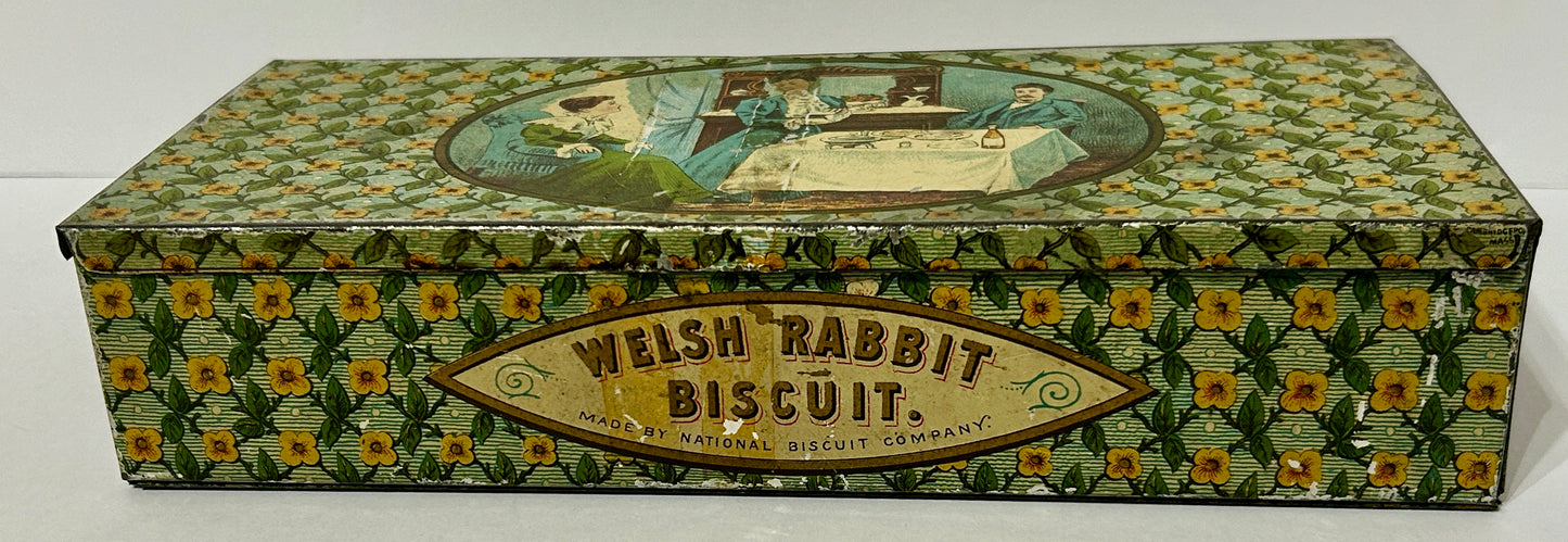 NATIONAL BISCUIT CO. WELSH RABBIT RARE BISCUITCO. TIN