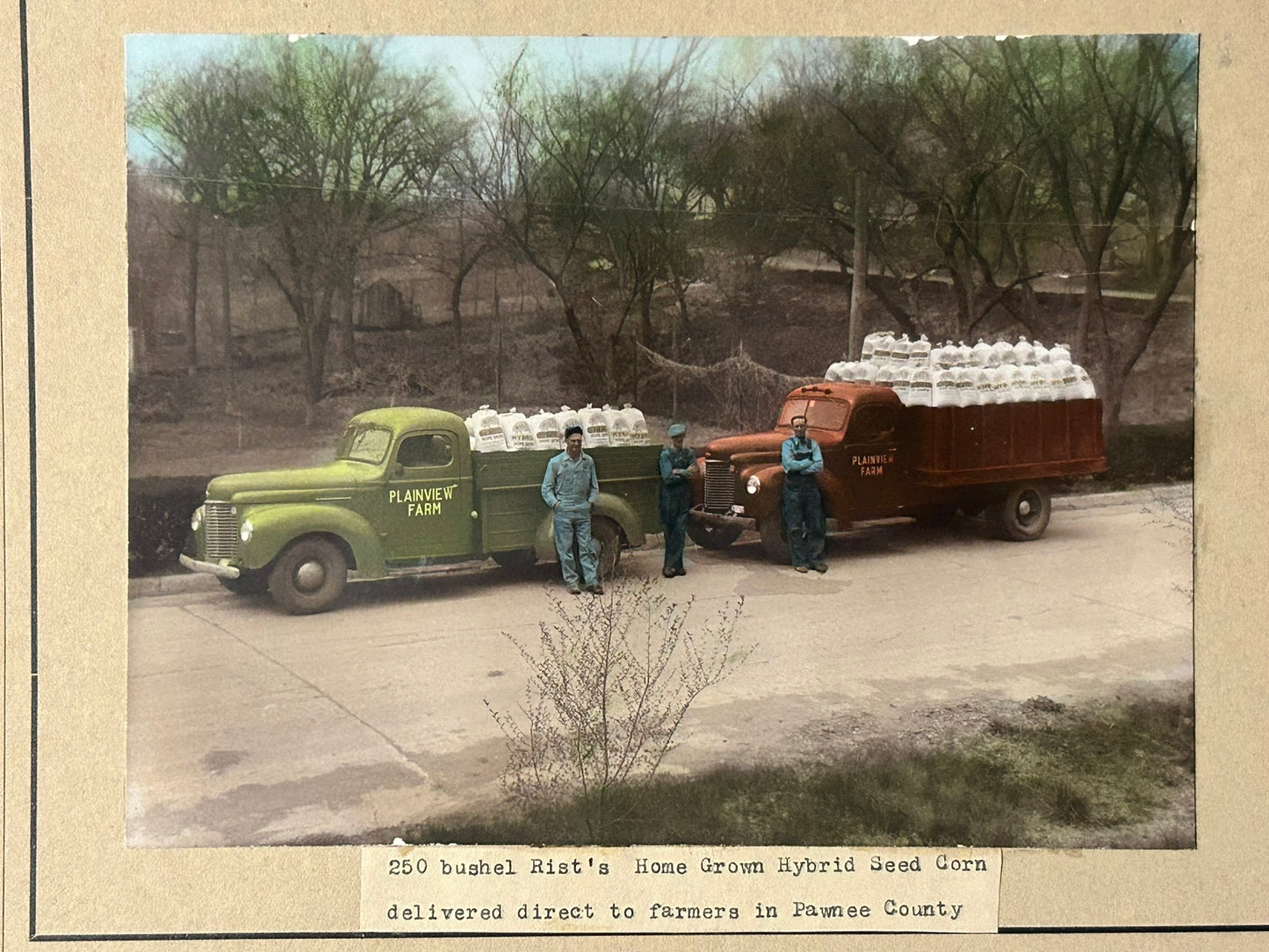 ADVERTISING PHOTO FOR PLAINVIEW FARM SEED CORN PAWNEE COUNTY NEBRASKA