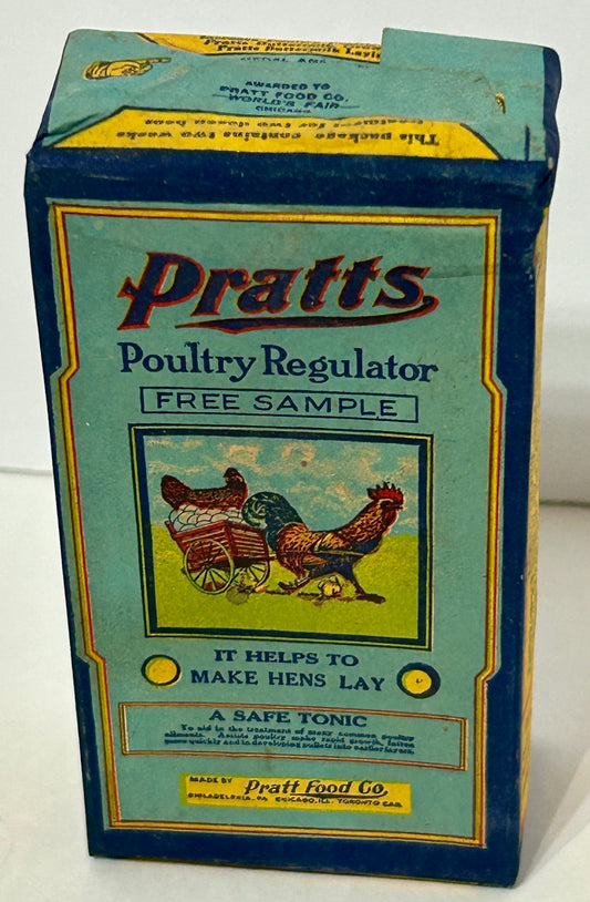 PRATTS POULTRY REGULATOR ANTIQUE FULL SAMPLE BOX