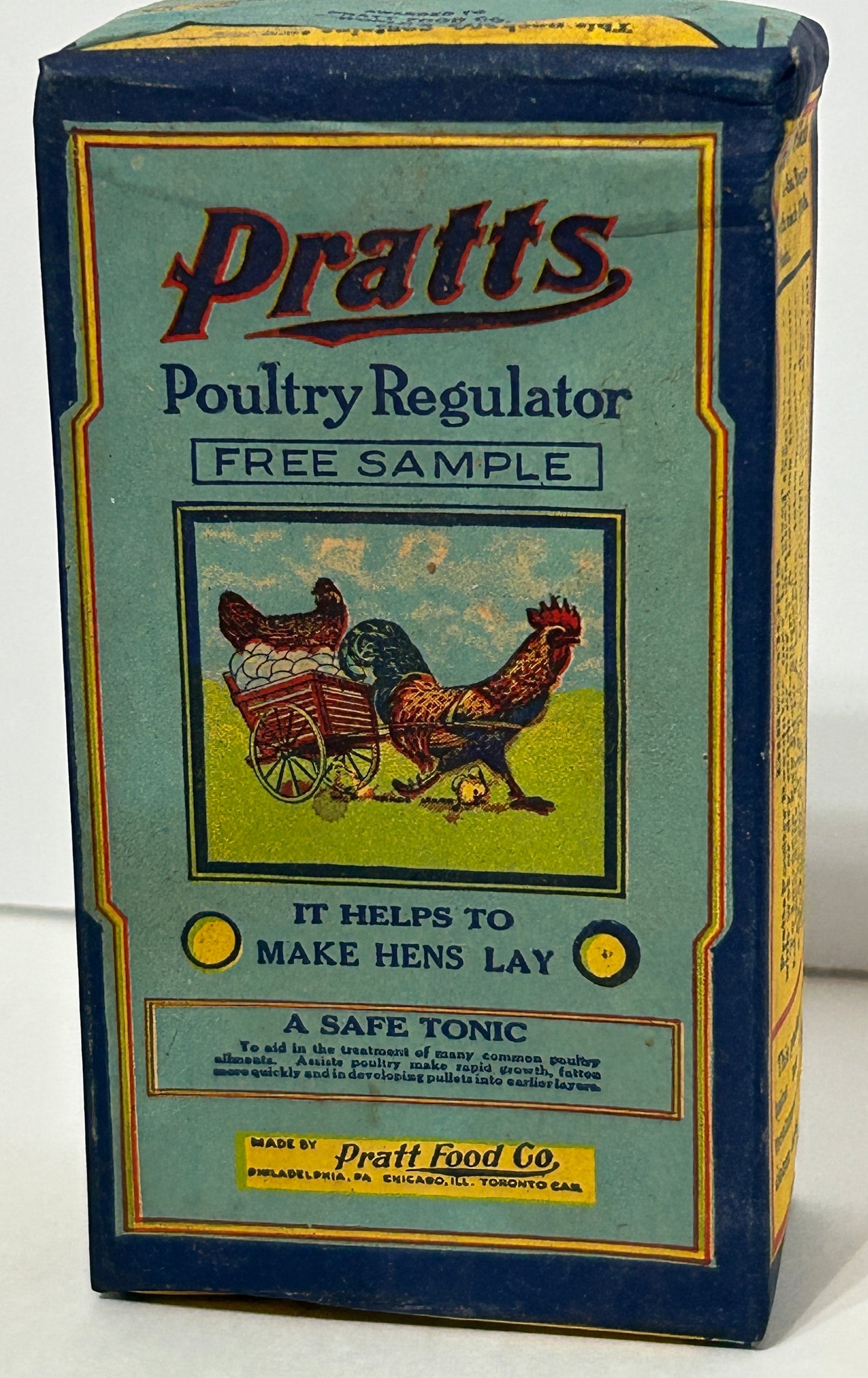 PRATTS POULTRY REGULATOR ANTIQUE FULL SAMPLE BOX