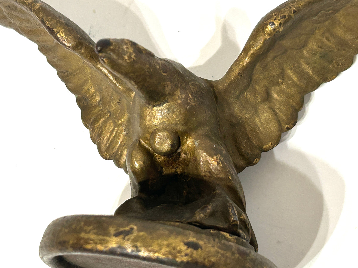 ANTIQUE CAST IRON EAGLE WITH WINGS OUT