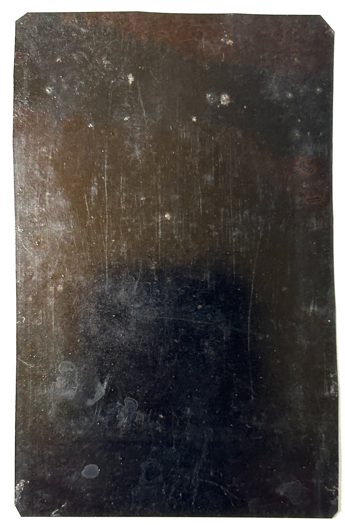 ANTIQUE TINTYPE PHOTOGRAPH OF MAN PLAYING VIOLIN