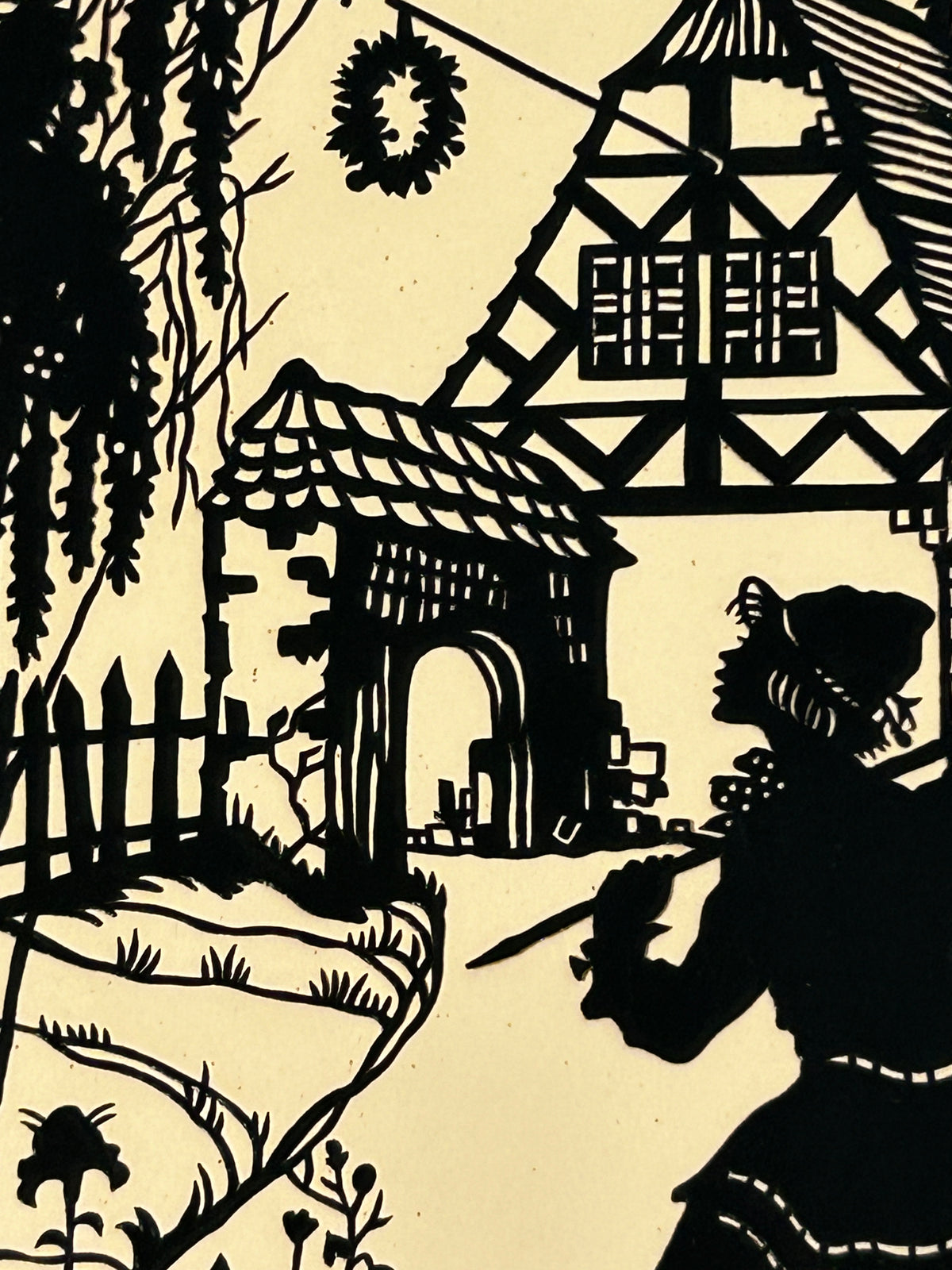 LOTTE GUTZLAFF GERMANY CUT SILHOUETTE FROM 1920'S TO 1930'S