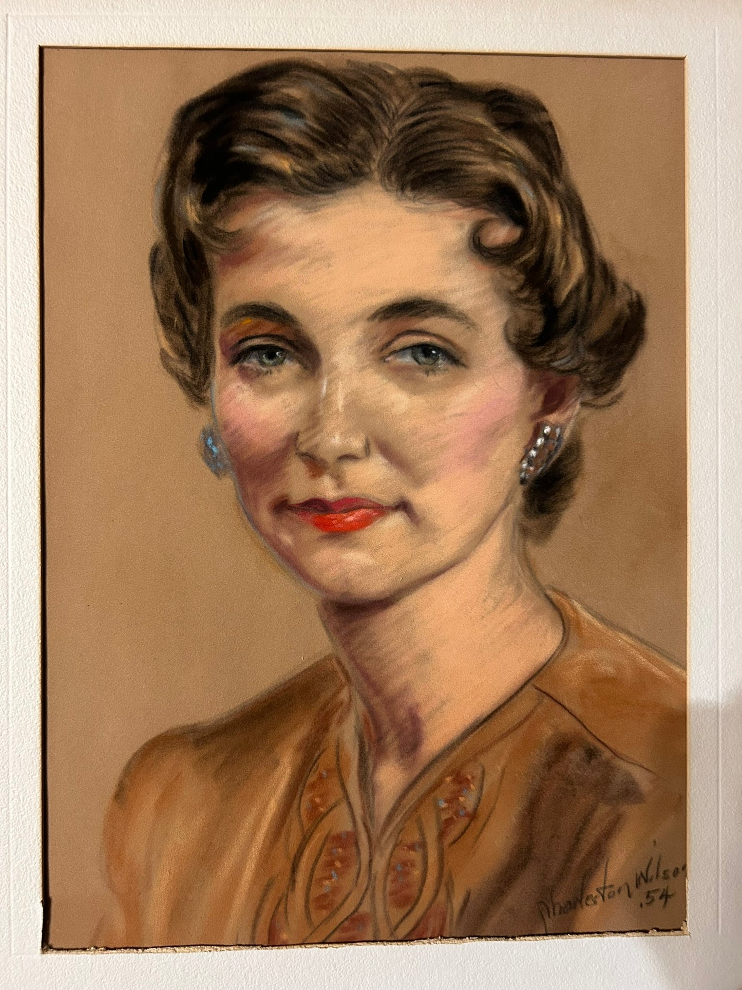 BLACK ARTIST CHARLESTON WILSON PORTRAIT OF LADY