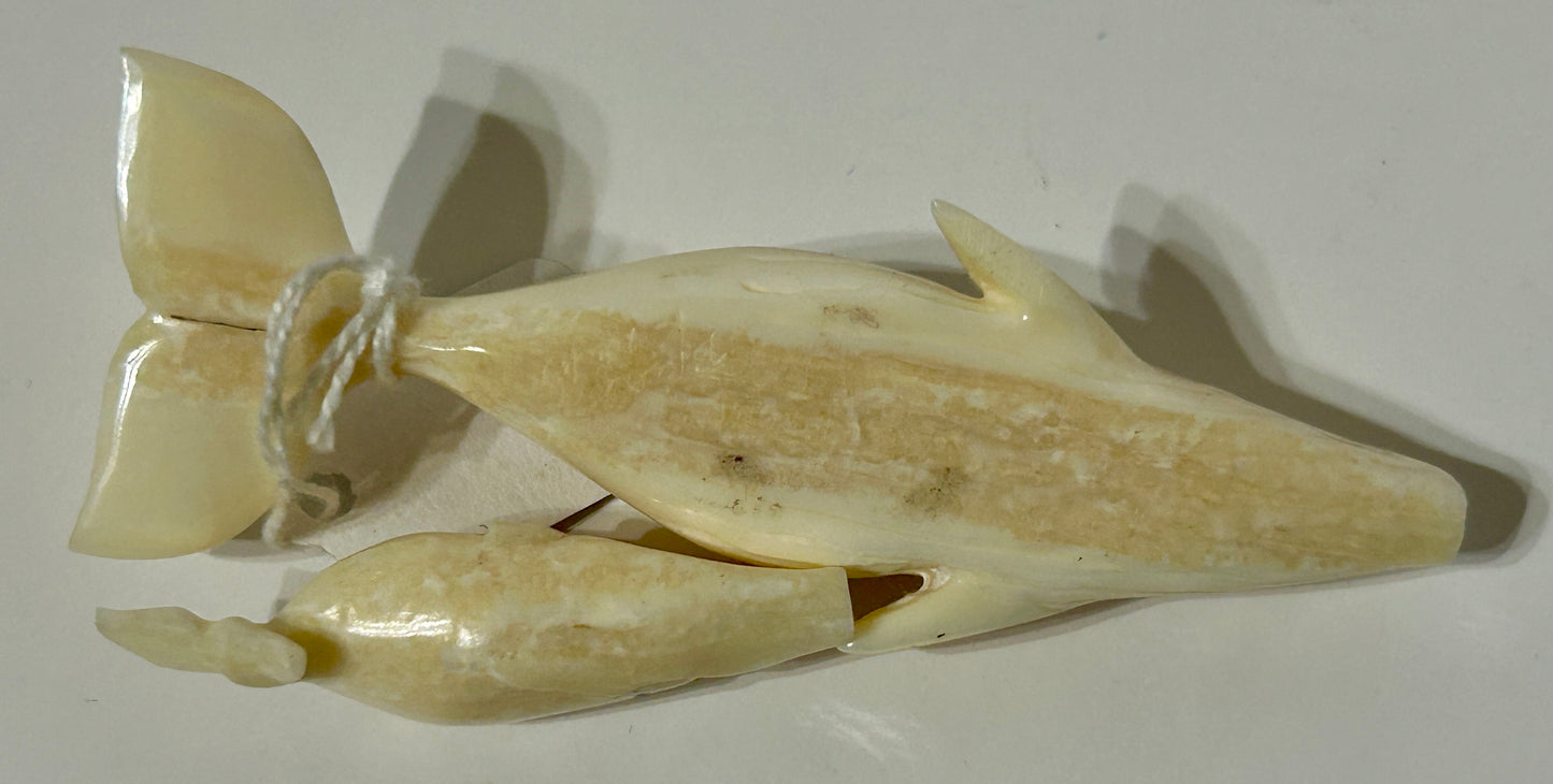 WALRUS IVORY CARVED PR. OF WALES