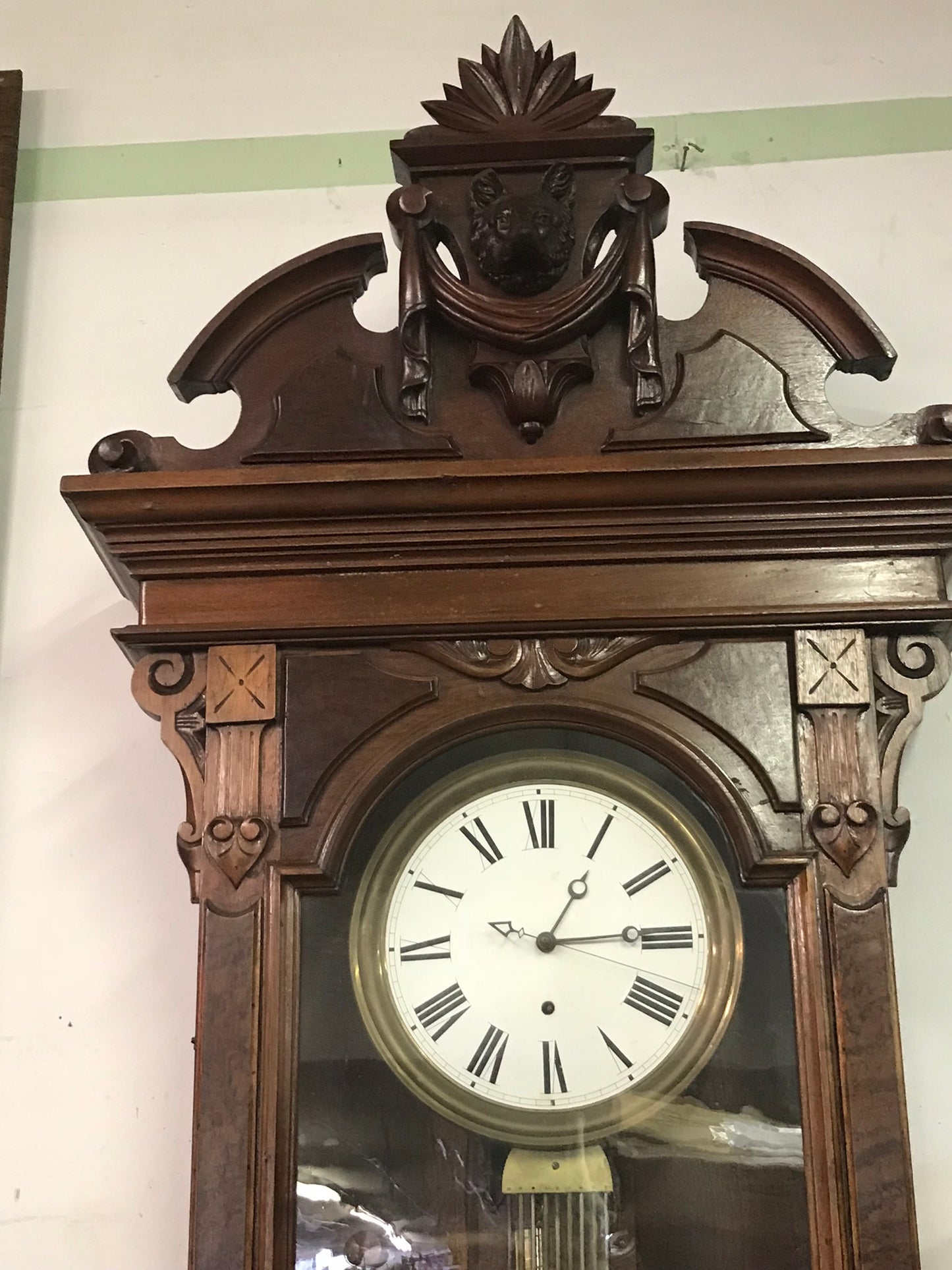 ANTIQUE LARGE NEW HAVEN JEWELER'S REGULAR FLOOR CLOCK