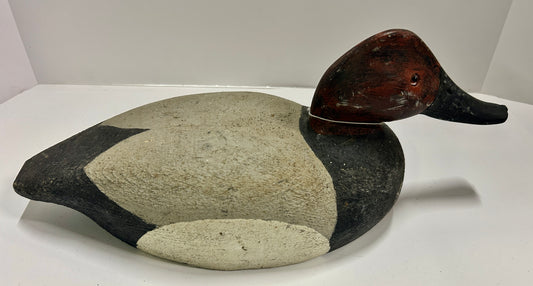 DUCK DECOY ANTIQUE RED HEAD