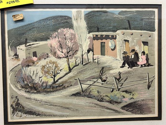 LOUIE EWING SOUTHWEST ARTIST SERIGRAPH