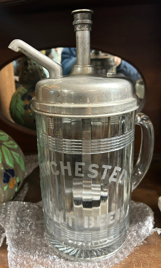 ROCHESTER ROOT BEER LARGE ANTIQUE SYRUP DISPENSER