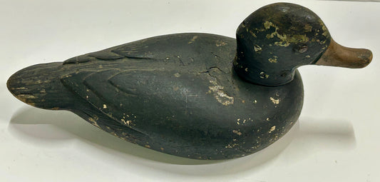 DUCK DECOY BLACK WITH RAISED  FEATHERS