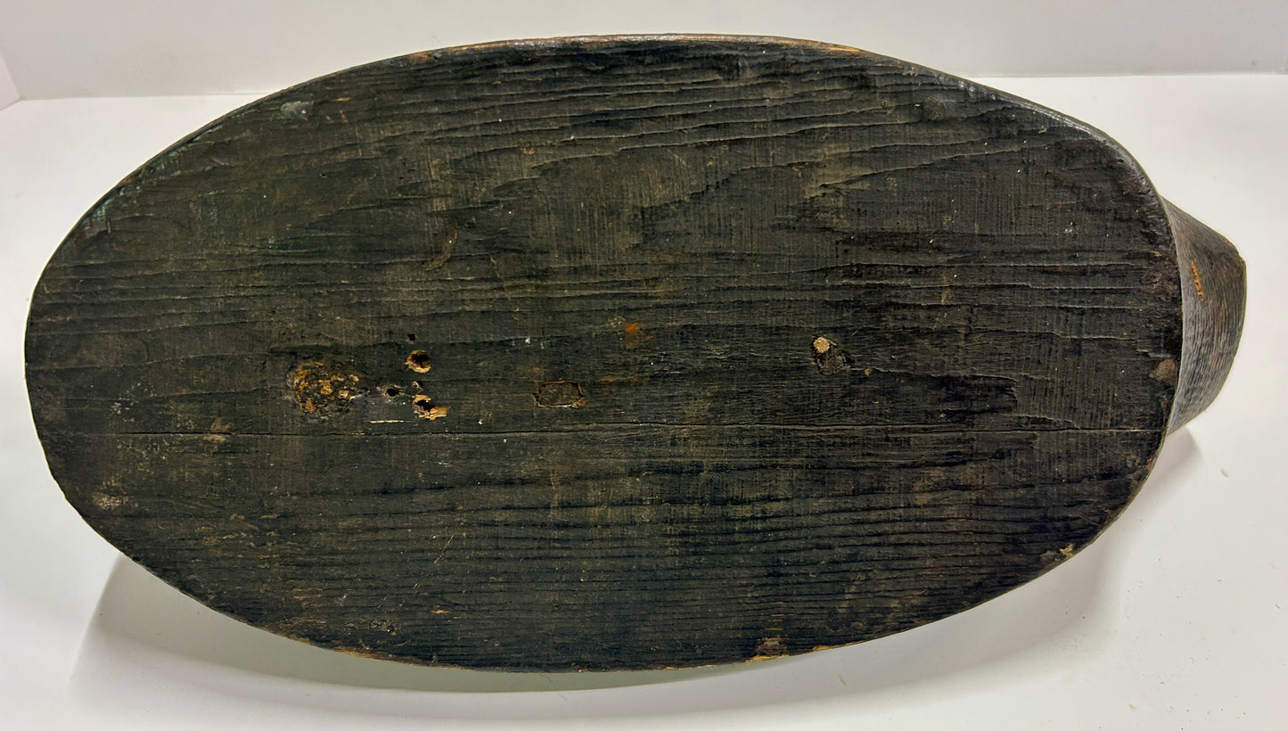 WOOD DECOY WITH ORIGINAL OLD PAINT