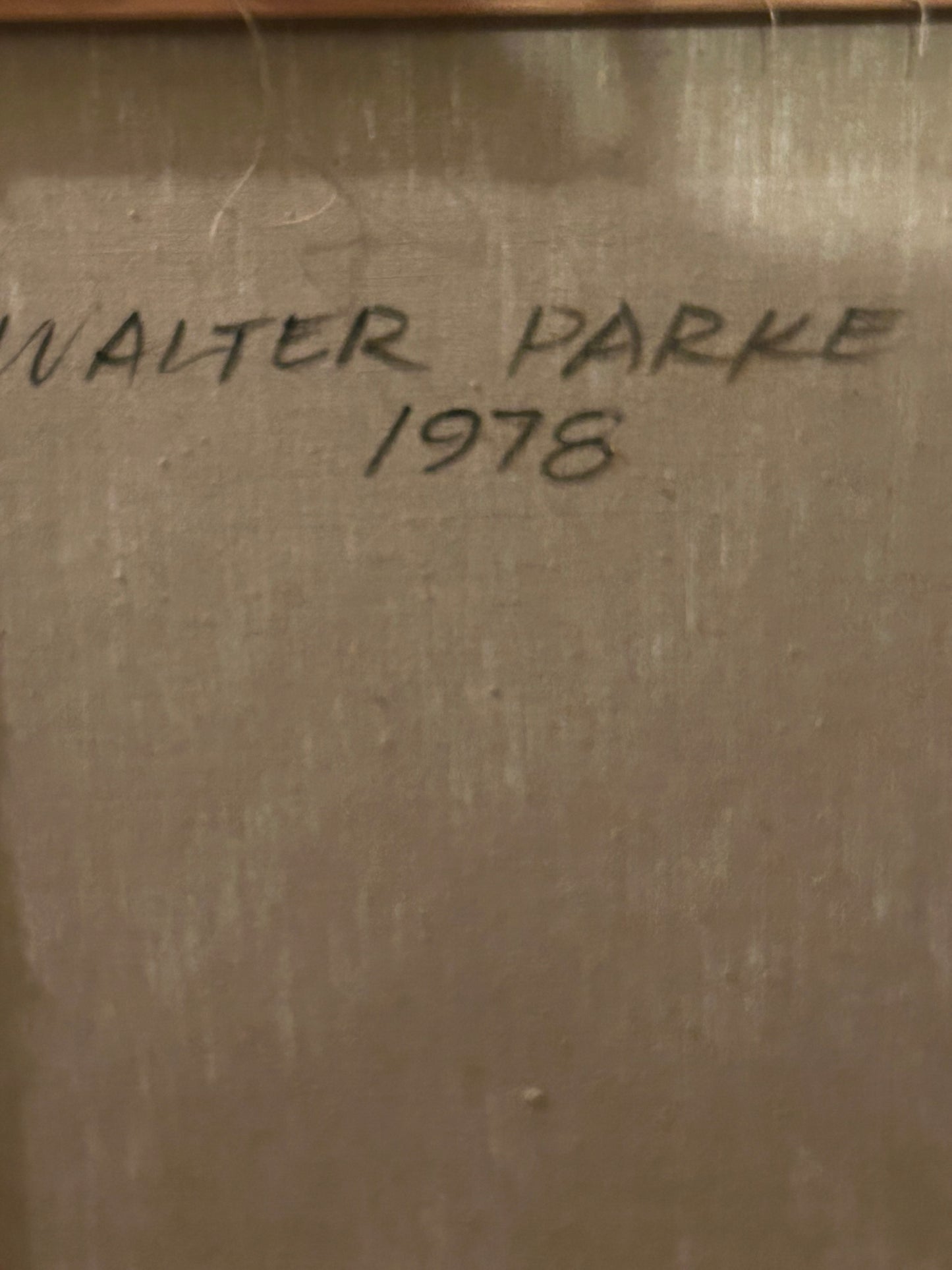 WALTER PARK NUDE PAINTING