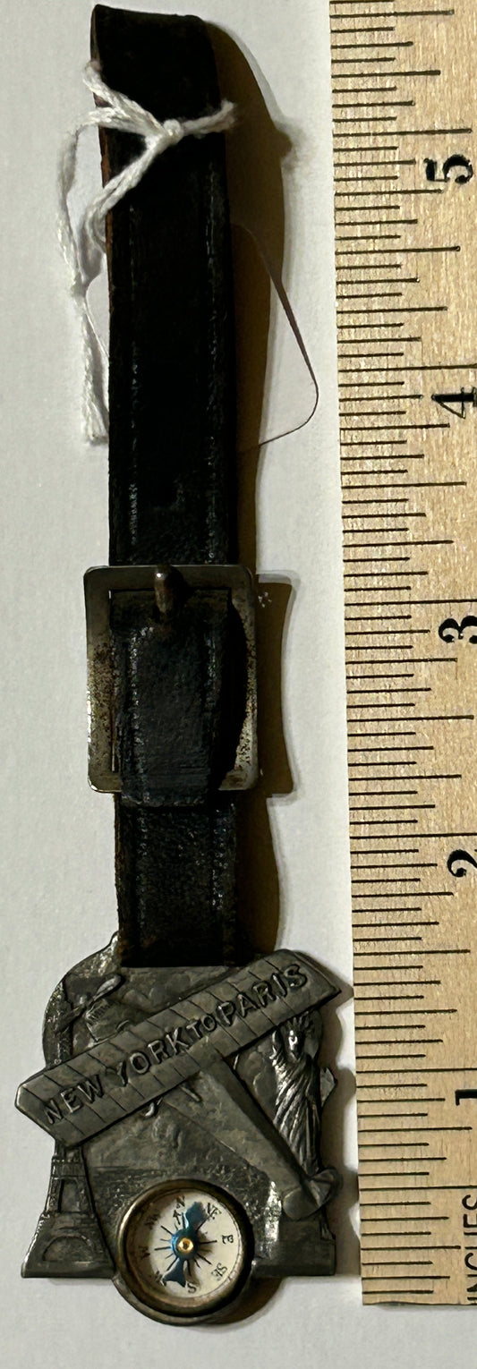 CHARLES LINDBERGH WATCH FOB WITH COMPASS