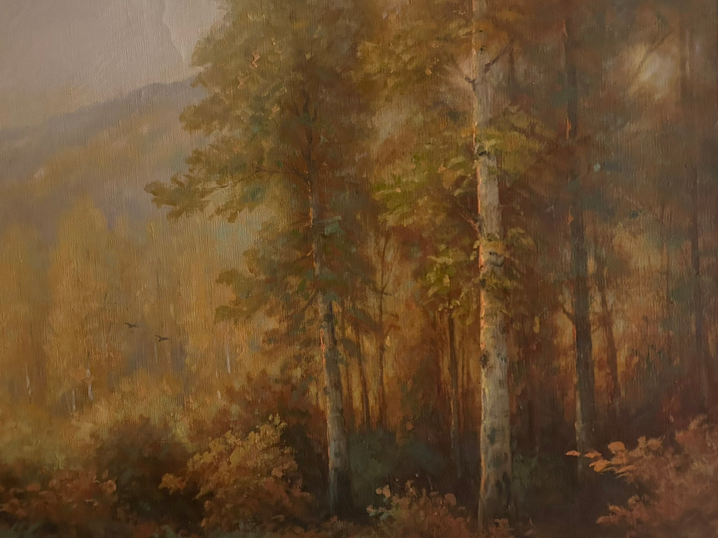 CALIFORNIA ARTIST C. C. CRAWFORD FOREST SCENE PAINTING