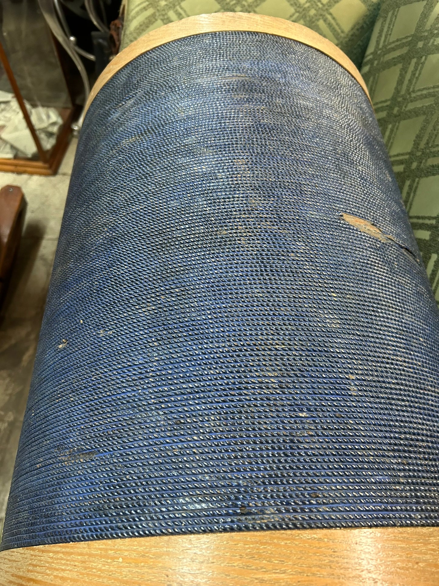 ANTIQUE FIGURAL J. P. COATS SPOOL CABINET