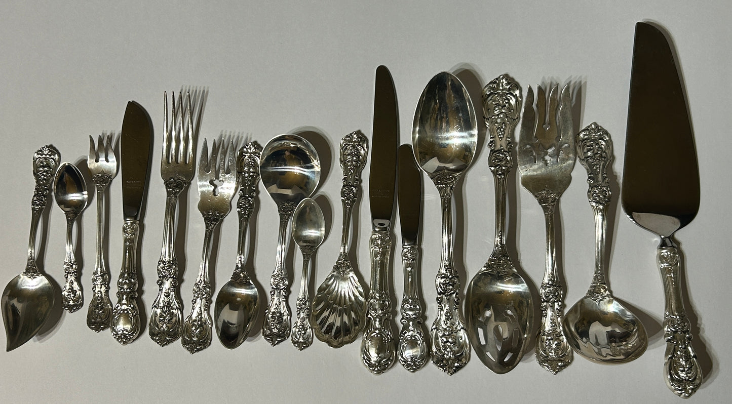 STERLING FRANCIS 1 PATTERN 120 PIECE FLATWARE SET