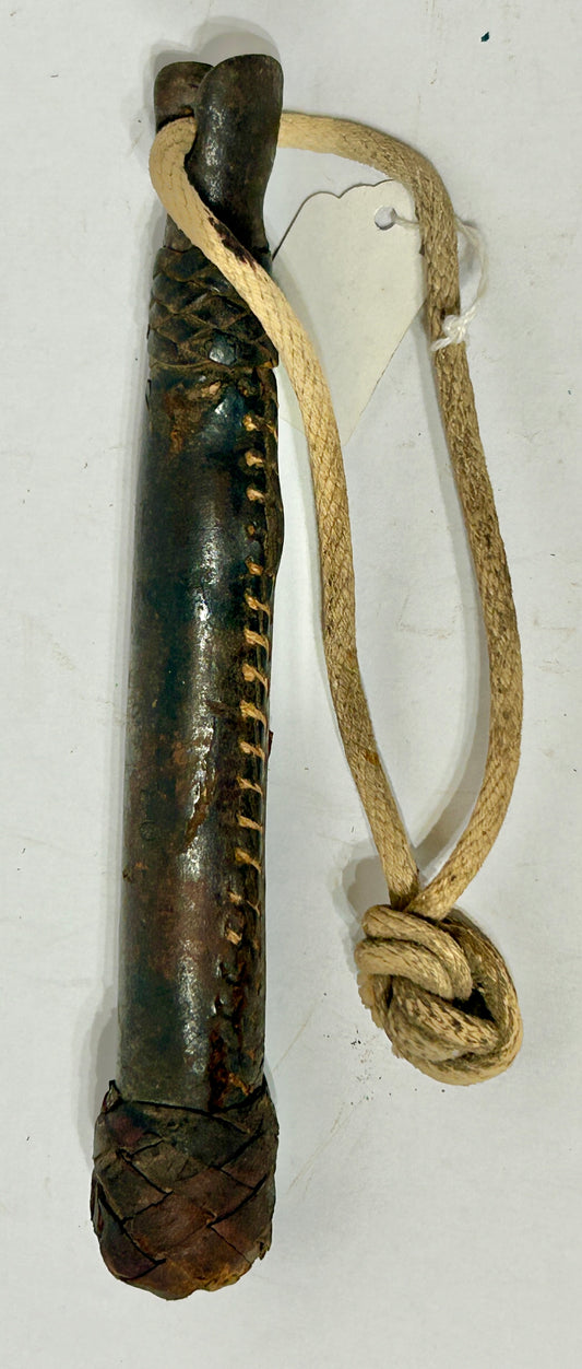 ANTIQUE LEATHER AND IRON SAP DATED JULY 7, 1900