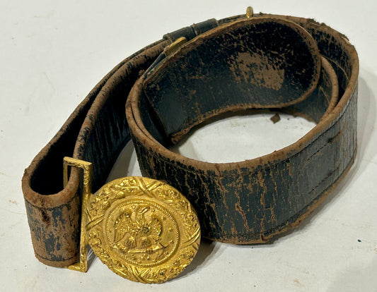 NAVY BUCKLE WITH BELT