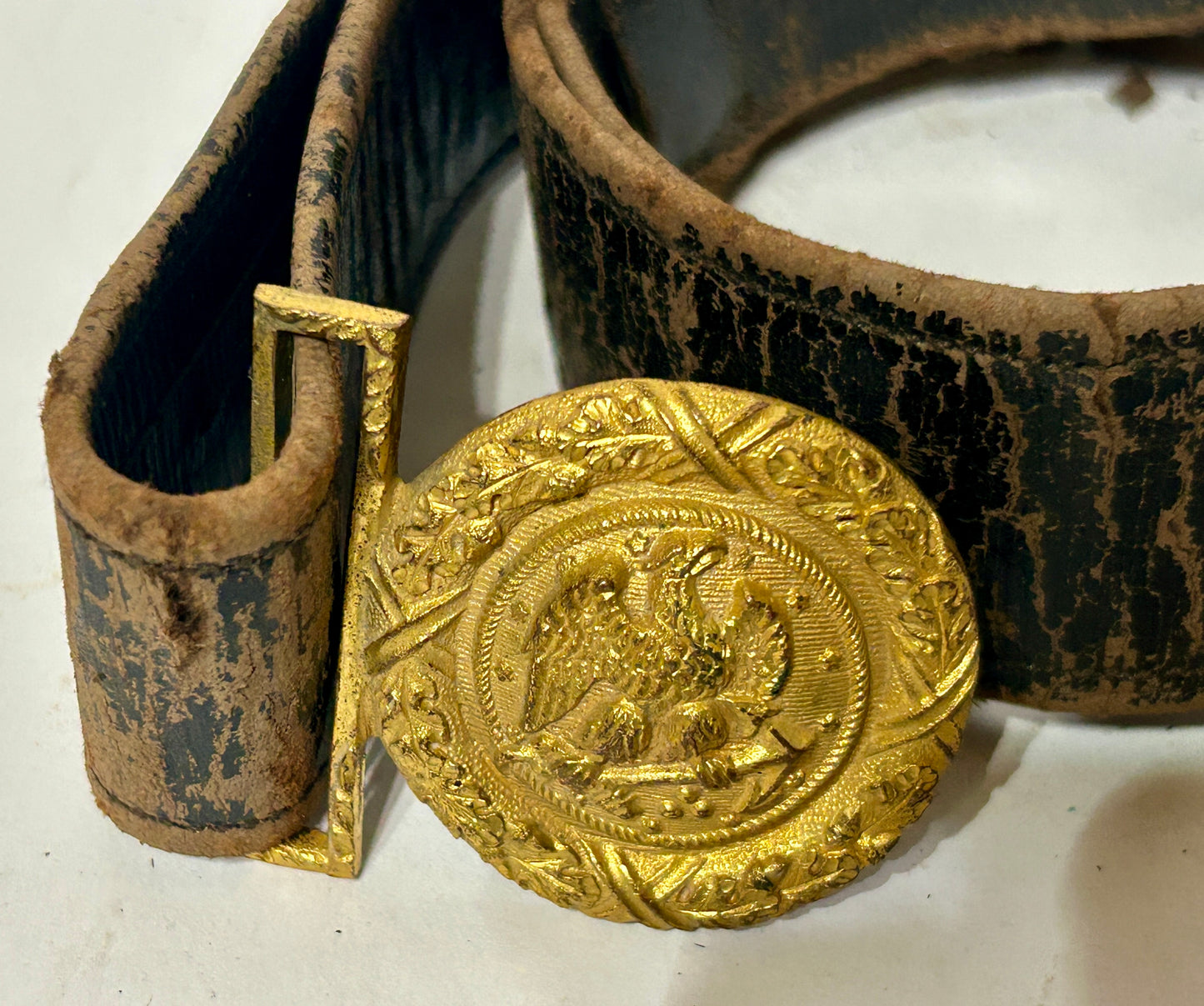 NAVY BUCKLE WITH BELT