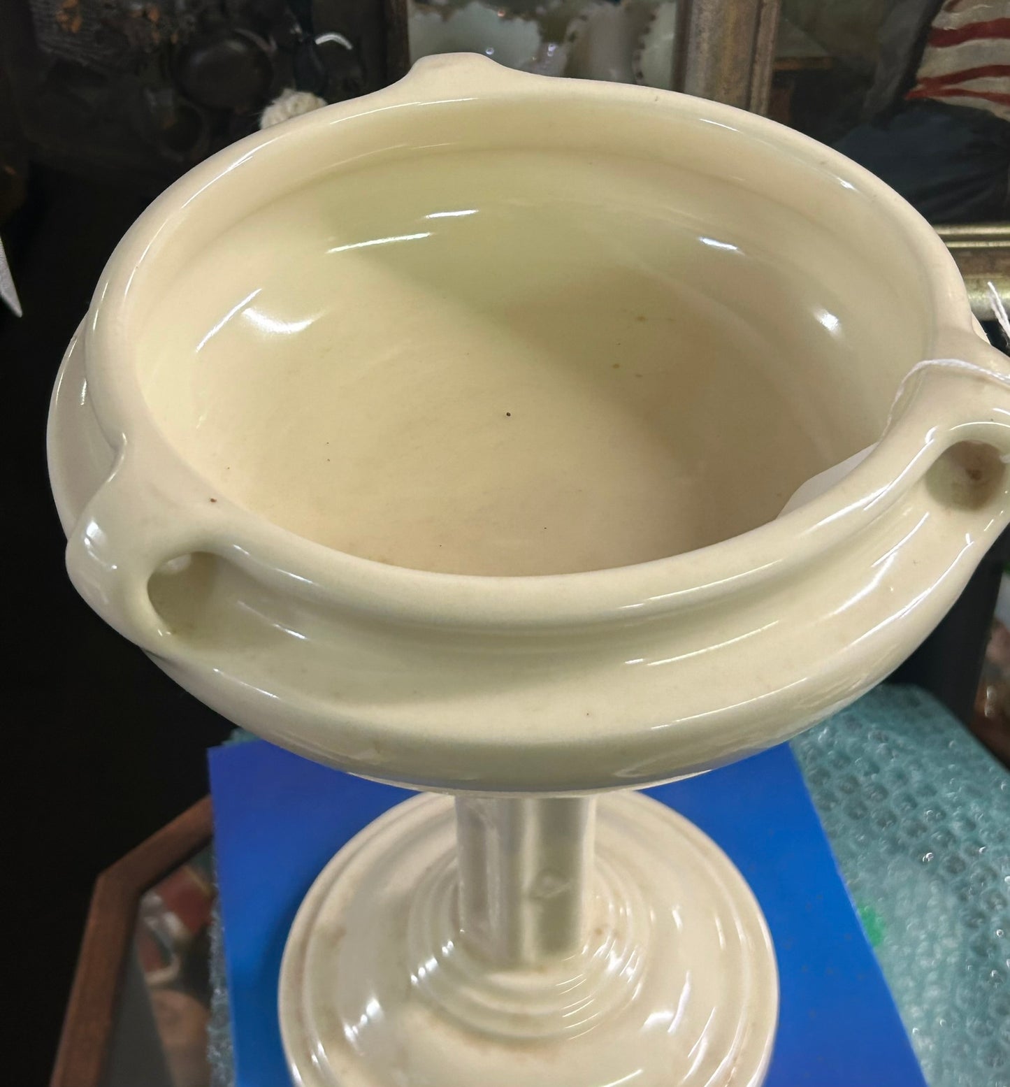 ROOKWOOD POTTERY 1916 THREE HANDLED TALL CHALICE