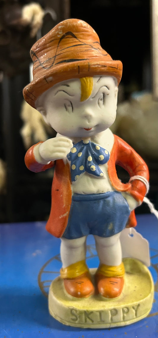 SKIPPY ANTIQUE BISQUE TOOTHBRUSH HOLDER