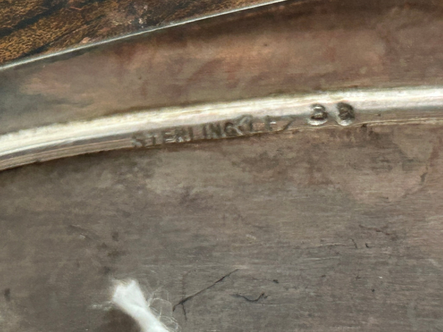 STERLING SILVER ANTIQUE EYE GLASS FANCY CASE
