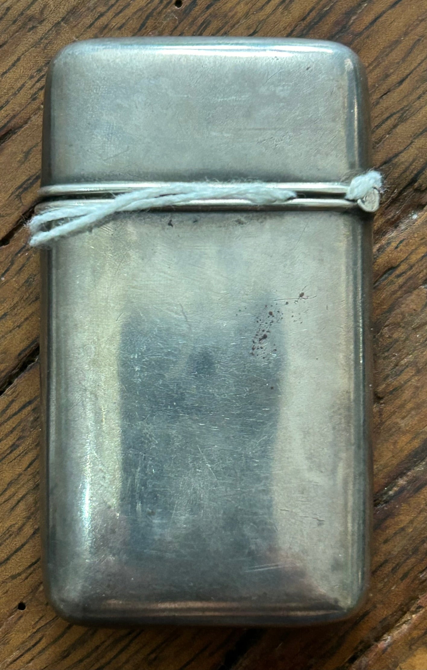 STERLING WITH GOLD ACCENTS FANCY ANTIQUE MATCH CASE