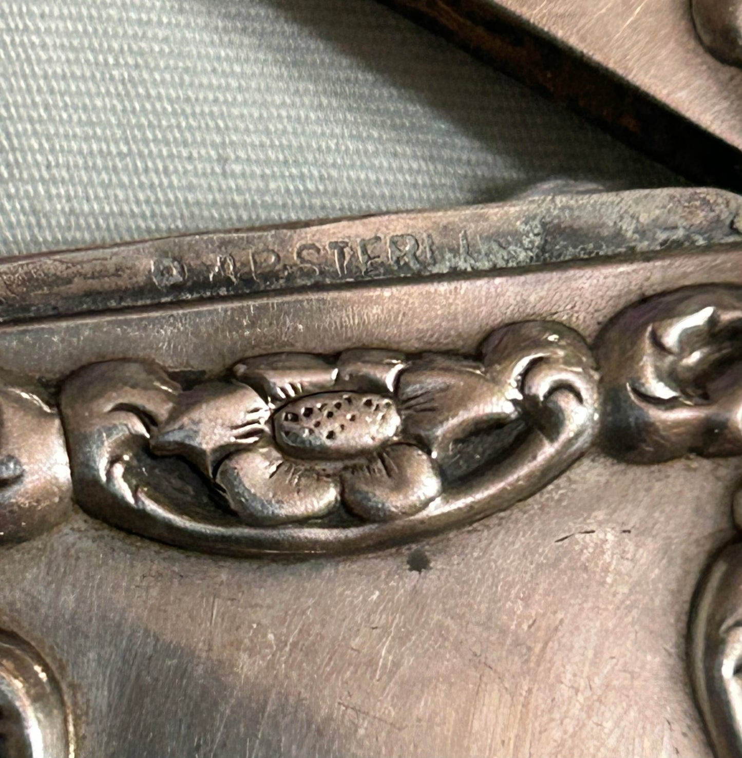 STERLING SMALL ANTIQUE CASE