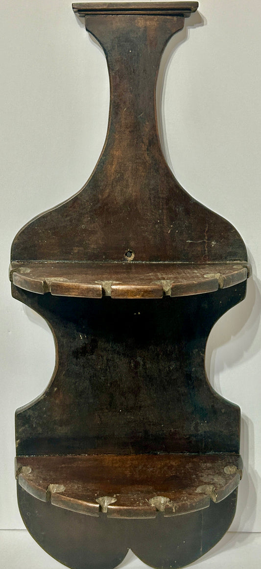 ANTIQUE SPOON HOLDER WOOD WALL MOUNTED
