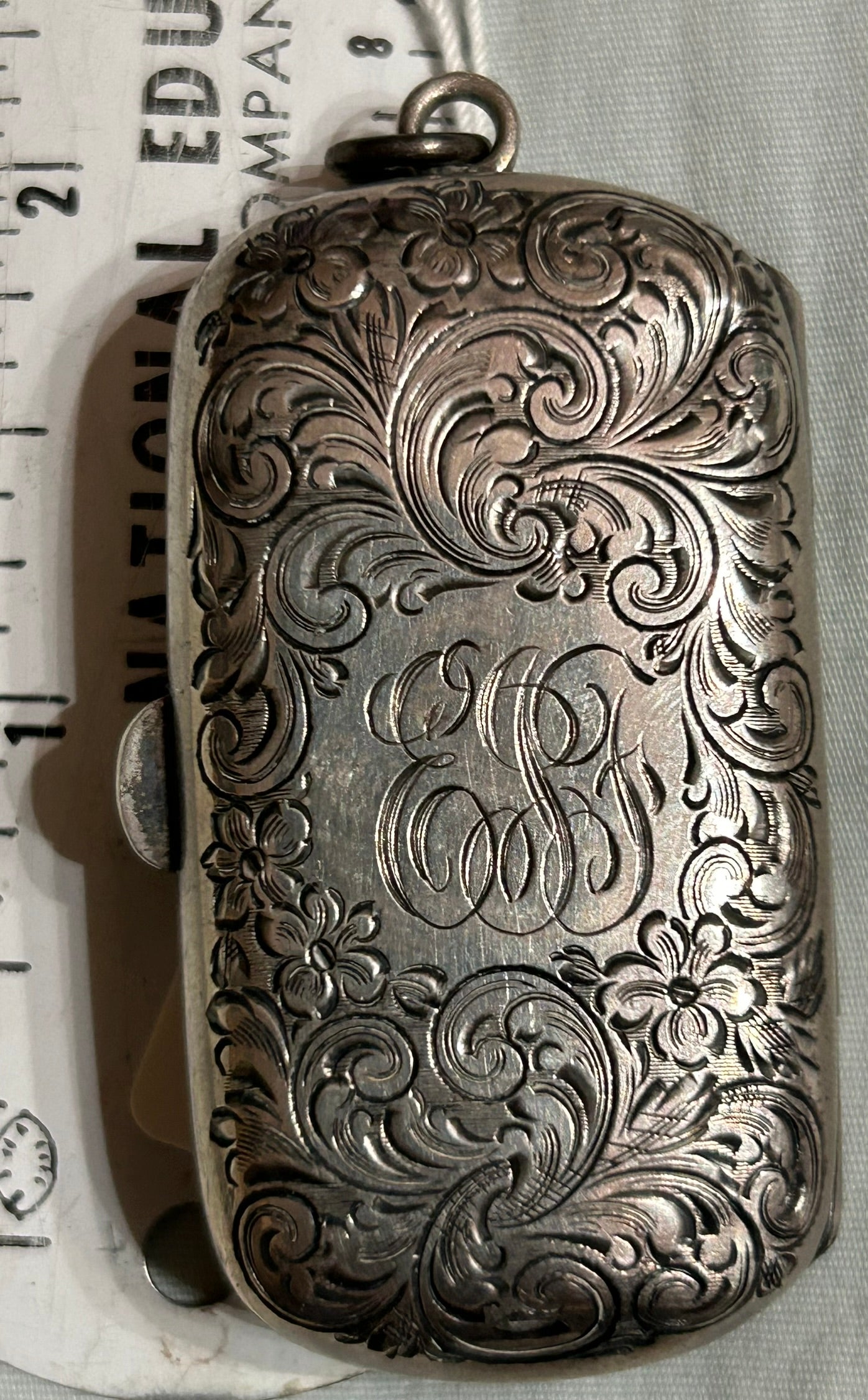 STERLING COIN HOLDER ANTIQUE CASE