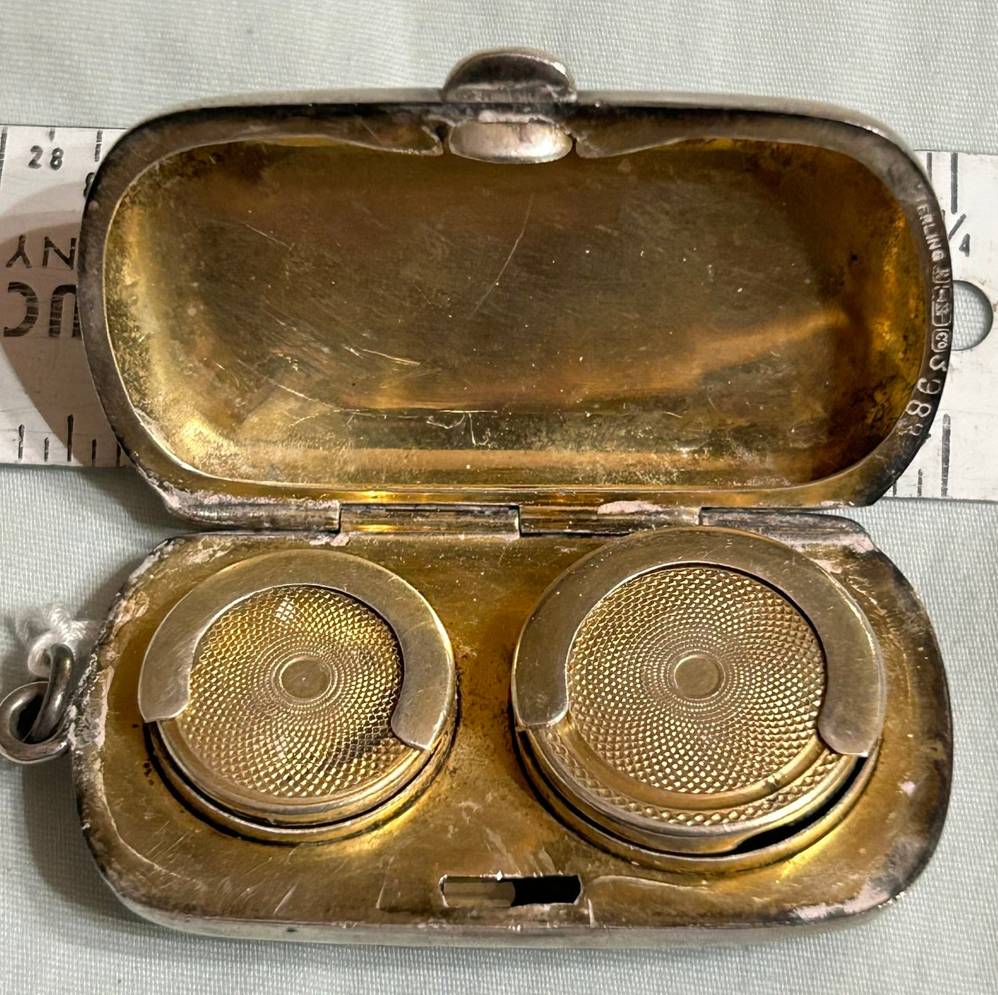 STERLING COIN HOLDER ANTIQUE CASE