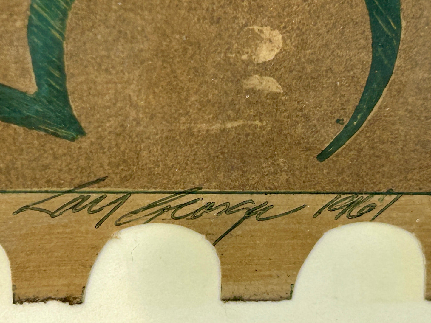 RAY GEORGE - NEBR. IOWA, ILLINOIS ARTIST 1933-2005 MIXED MEDIA ART