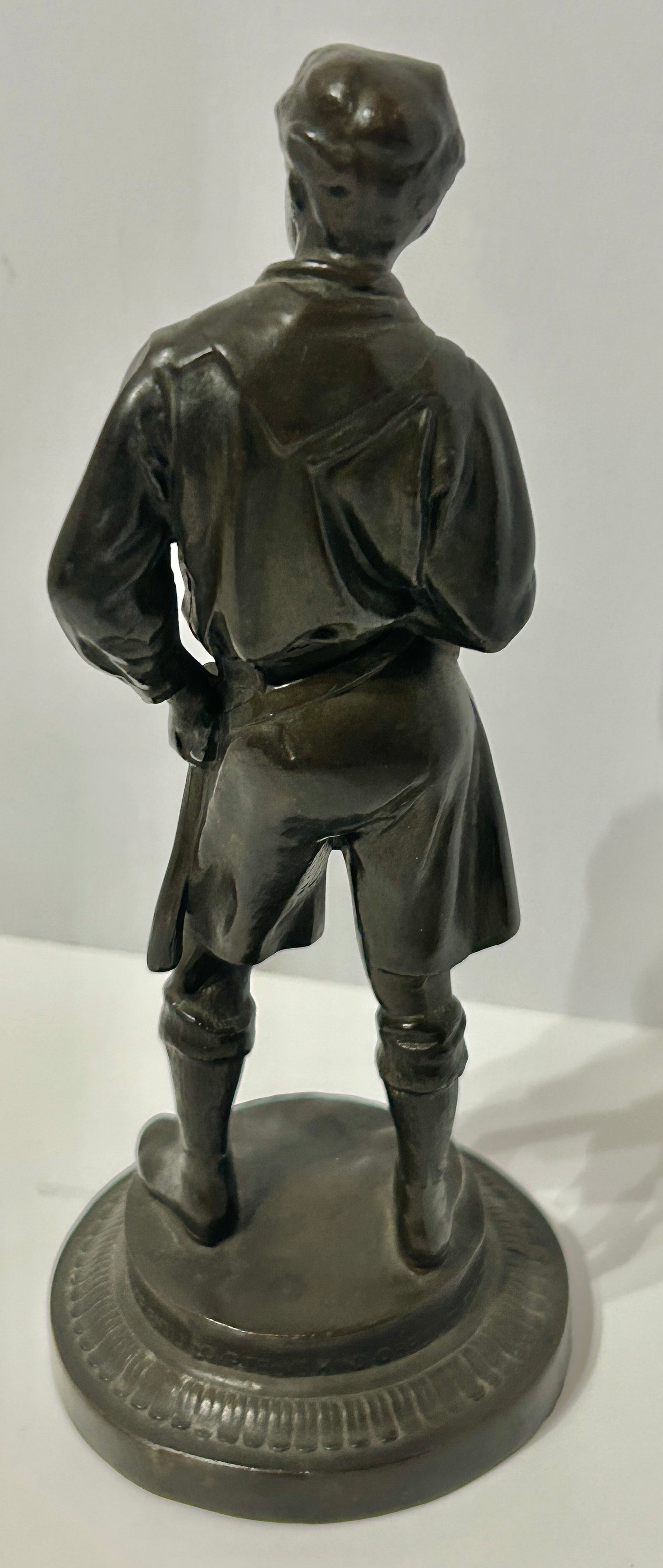 BOY SCOUT EARLY SPELTER METAL STATUE