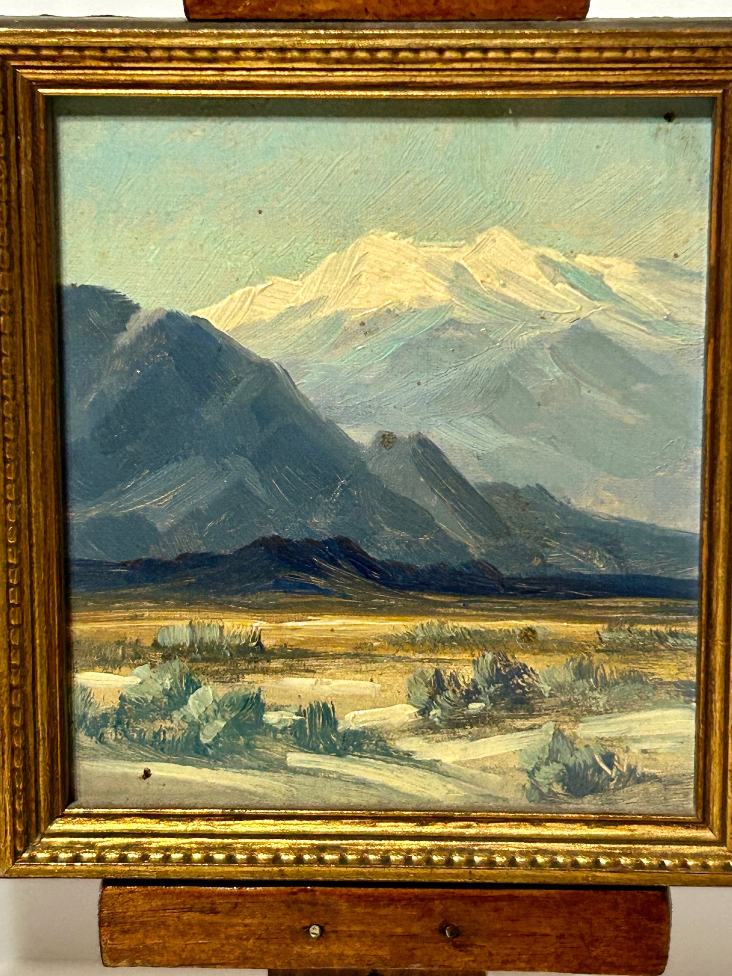 CALIFORNIA ARTIST WALTER ENGLEHARDT PAIR OF SMALL PAINTINGS