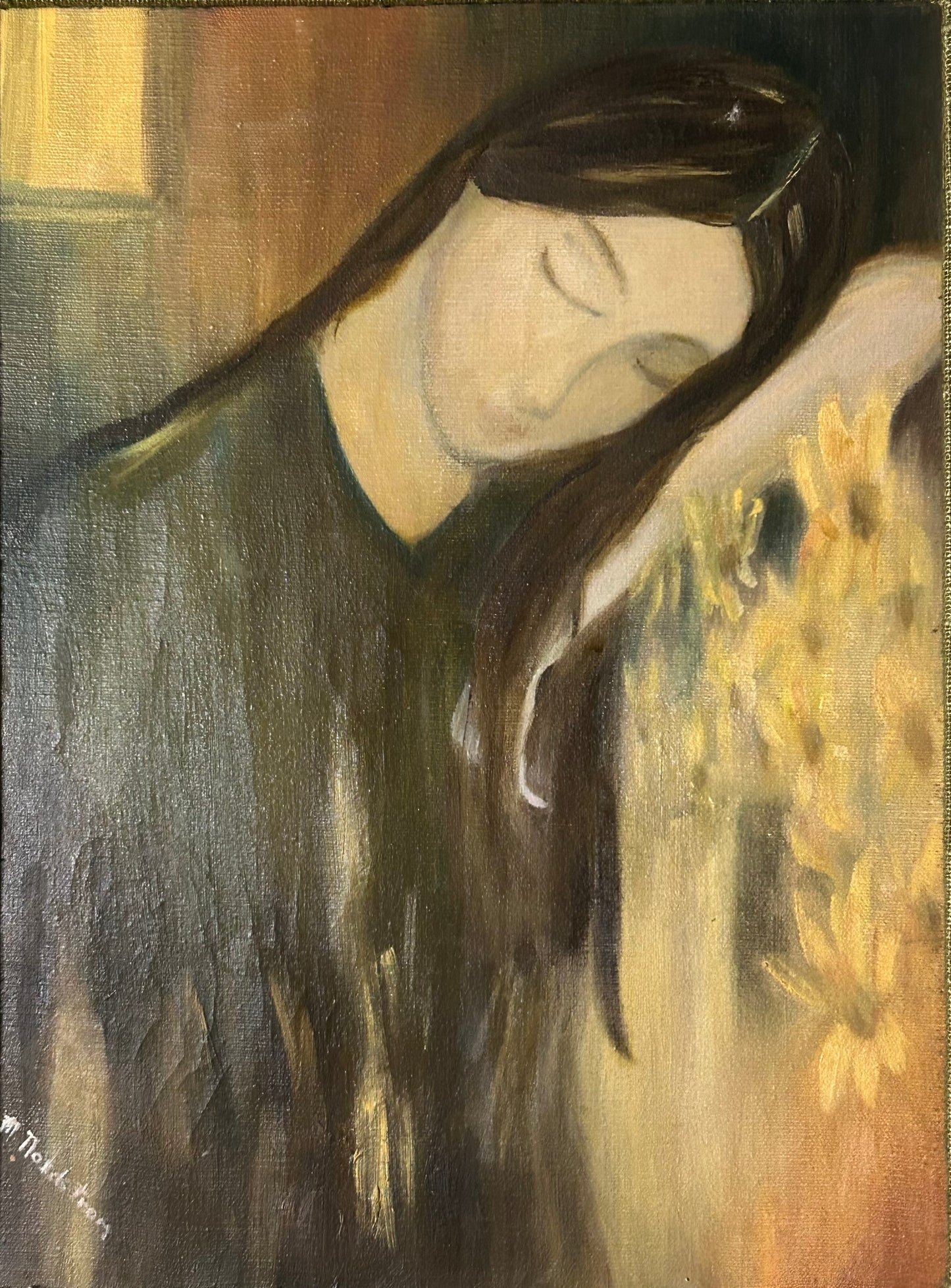 PORTRAIT OF GIRL BY M. NORDSTROM