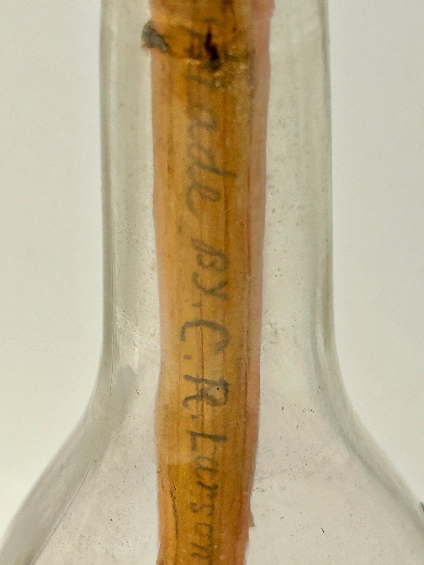 FOLK ART CARVED TOOLS IN BOTTLE