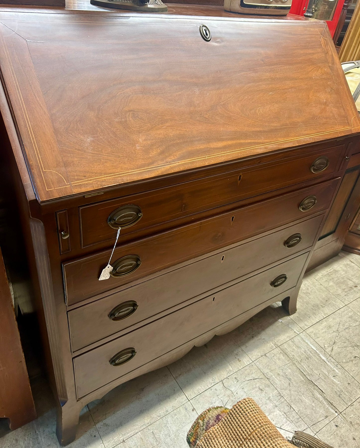 DROP FRONT DESK CIRCA 1800