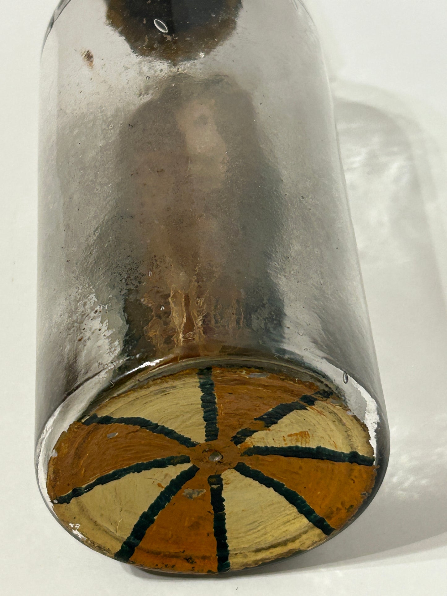 SHIP IN BOTTLE FOLK ART CARVING