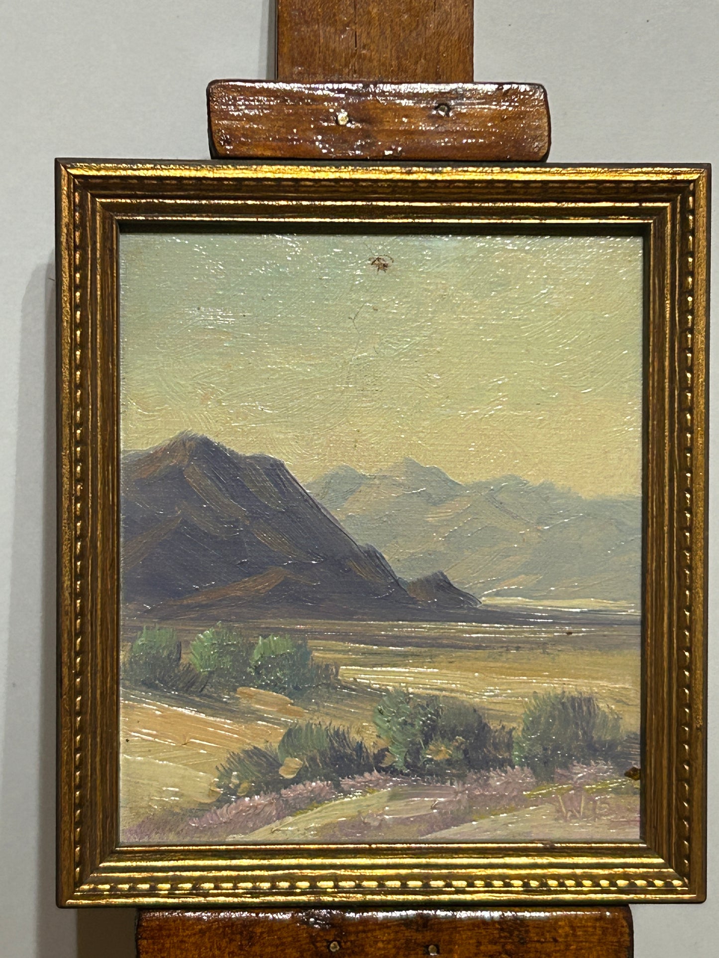 CALIFORNIA ARTIST WALTER ENGLEHARDT PAIR OF SMALL PAINTINGS