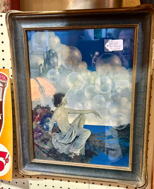 MAXFIELD PARRISH AUTHENTIC PRINT "AIR CASTLES"