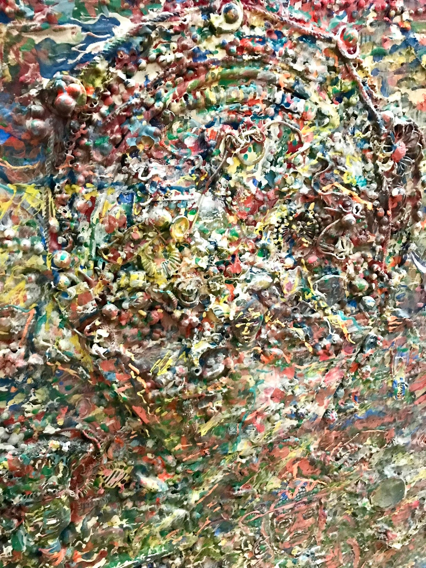 DOC. SPELLMON OUTSIDER ARTIST PAINTING "MEMORIAL TO BLACK SEMINOLES"