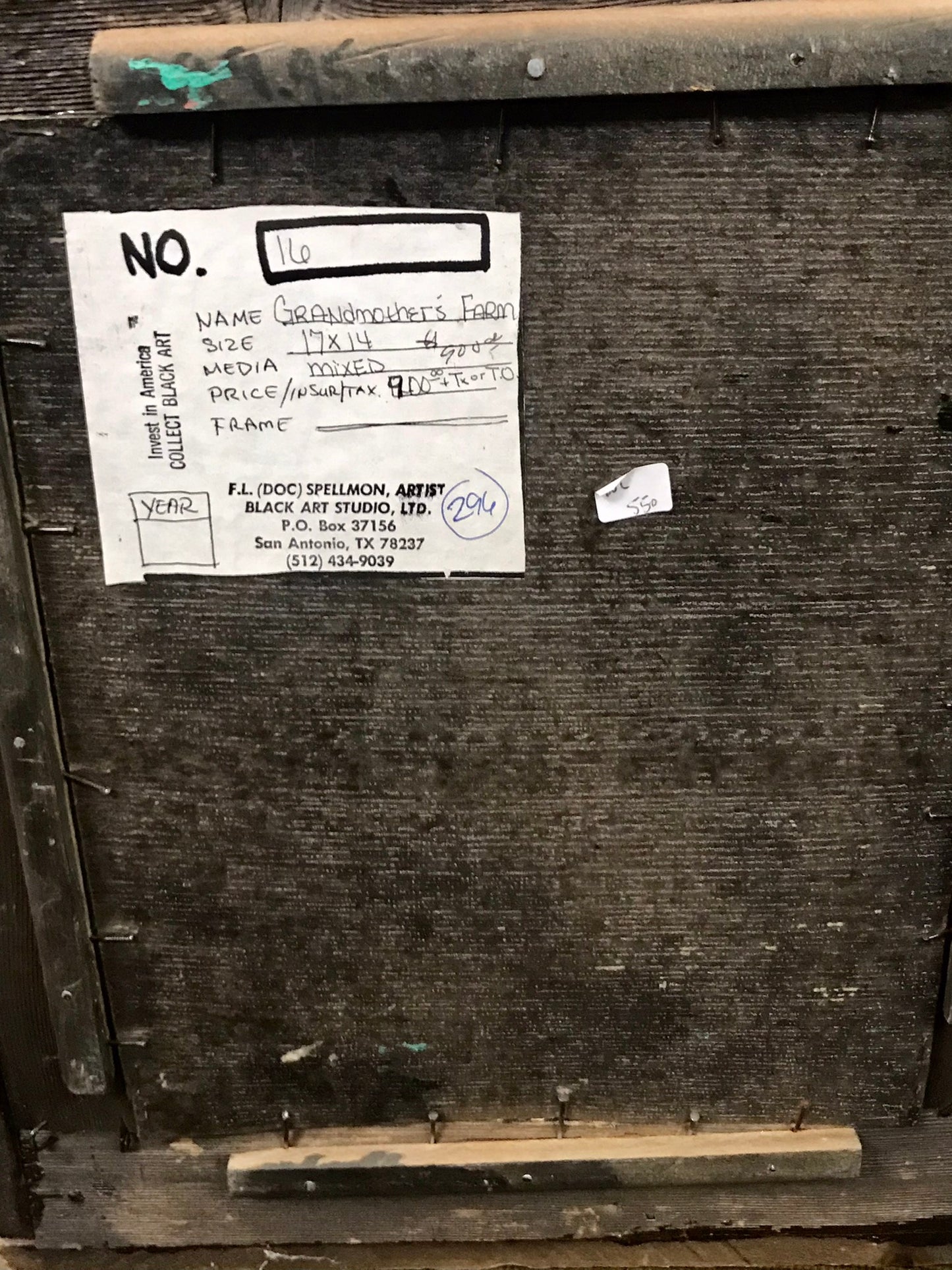 DOC SPELLMON OUTSIDER ARTIST ORIGINAL PAINTING