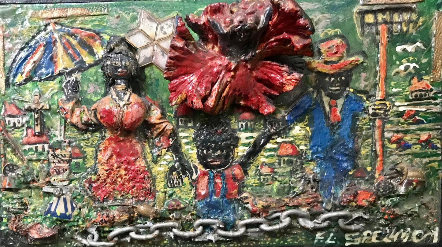 DOC SPELLMON OUTSIDER ARTIST ORIGINAL PAINTING