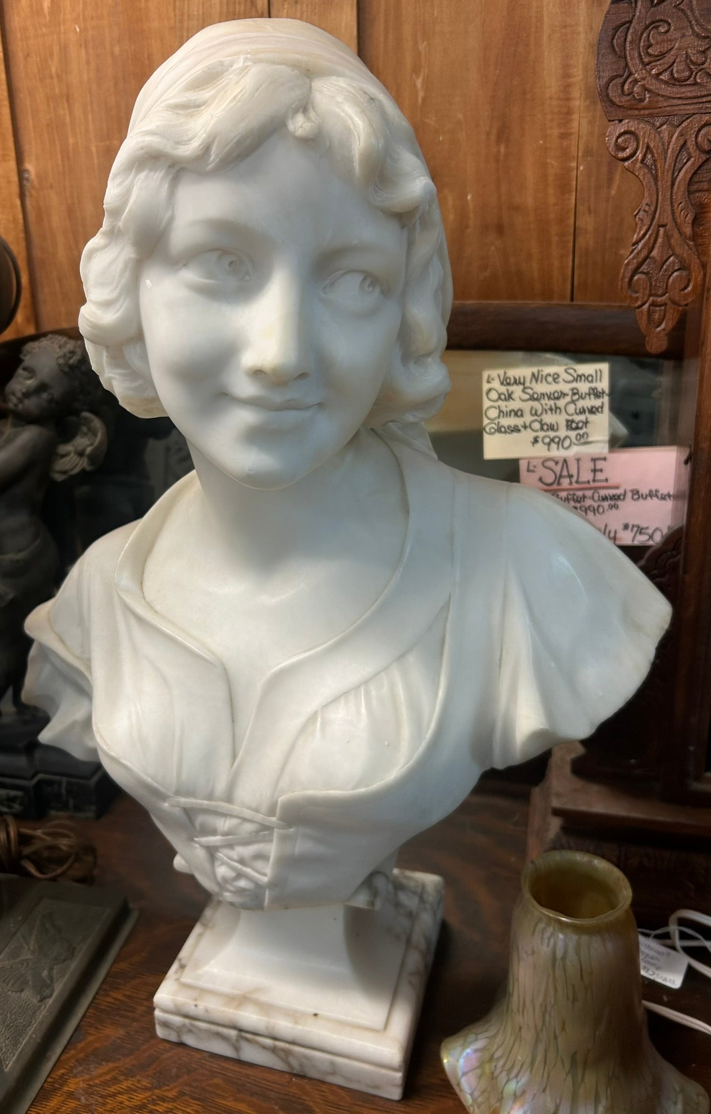 MARBLE FEMALE BUST