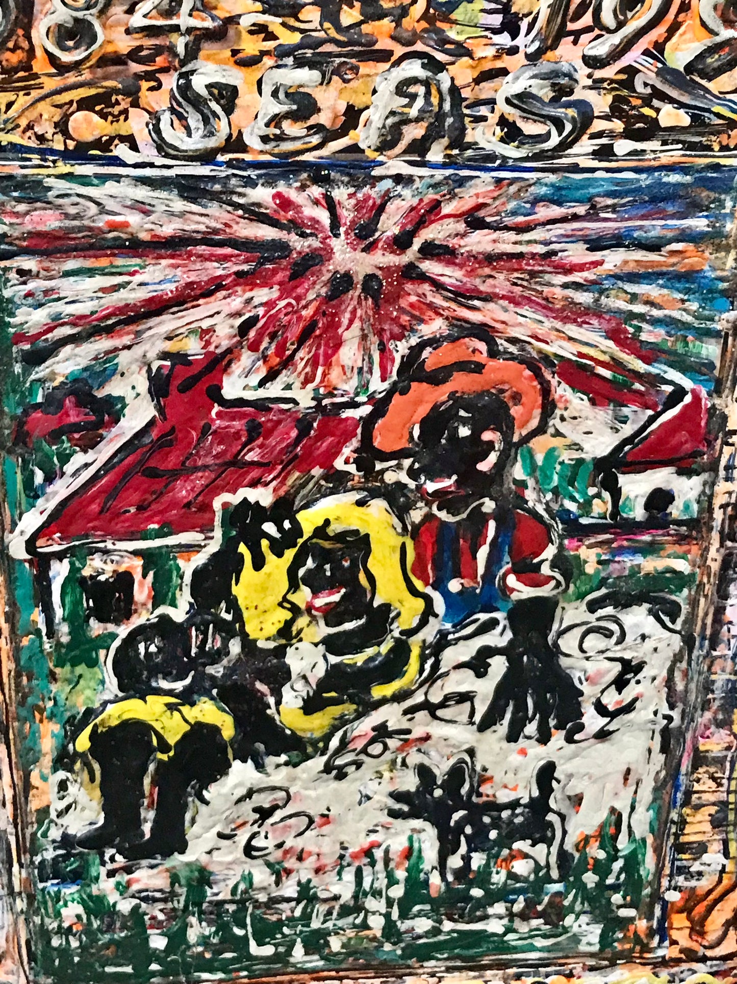 DOC SPELLMON OUTSIDER ARTIST ORIGINAL PAINTING